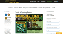 Desktop Screenshot of latrafficticket.com