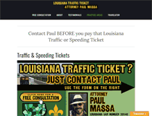 Tablet Screenshot of latrafficticket.com